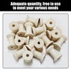 20 Pieces of Retro Wooden Spools, Creative Wooden Toys, Children's