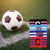 4 Pack Soccer Captain Armband，Adjustable Football Captain Bands for Adults