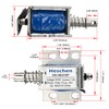 Hechen Solenoid Electromagnet, HS-0837ZP, DC12V, 15N, 10mm Stroke, Push Pull