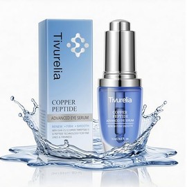 Copper Peptide Anti Aging Eye Serum, Korean Skin Care Advanced Eye Serum with GHK-Cu Copper Tripeptide-1 & Peptide Complex, Helps Smooth Fine Lines and Improve Firmness