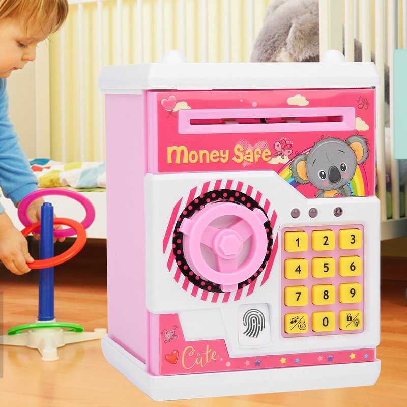 Money Box Cute Cartoon Children Kid Auto Scroll Paper Electronic