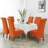 Odot Orange Chair Covers, Dining Chair Covers Set of 2,