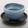 Mino Ware Loose Bowl (with Tea Cup) Pearly Blue Glaze