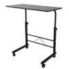 Adjustable Mobile Side Table, Rolling Portable Couch Computer Desk Cart,