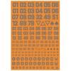 Haikyu Parts DZN-GRE DZ Number Decal, Gray, 1 Piece, Plastic