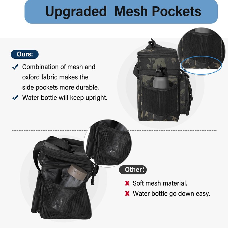 Lunch Box Cooler Bag - Insulated Tactical Lunchbox for Men