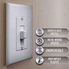 TayMac 2570W Masque 1-Gang Device Cover-Up Wallplate, 1-Pack, White