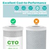 SimPure 4.5" x 10" Carbon Whole House Water Filter 5