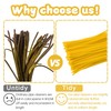 200 PCS 6 Colors Yellow Pipe Cleaners Chenille Stems,Pipe Cleaners