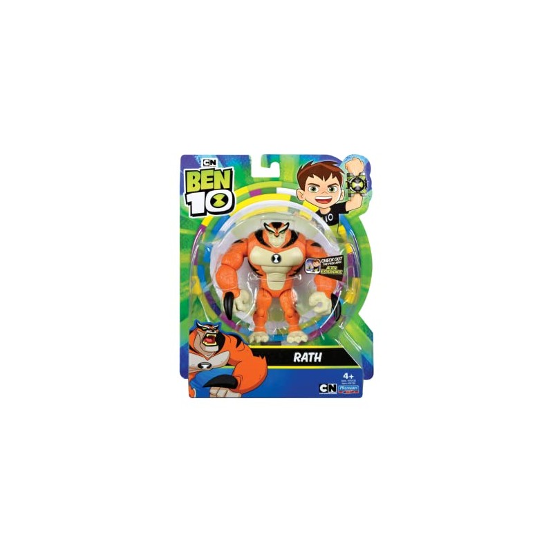 Ben 10 BEN35710 Ben10 Tiger (Rath) Action Figure, 18.8 x