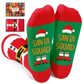 Zmart Christmas Gifts for Kids - Santa Socks Holiday Socks for 4-6 Year Old Boys Girls, Xmas Stocking