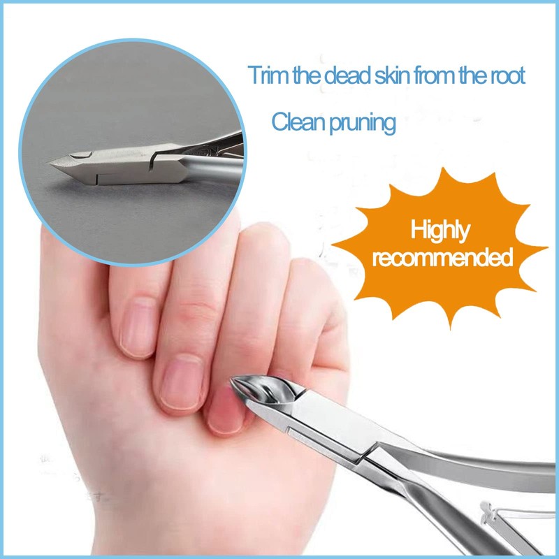Cuticle Nippers Cuticle Remover Stainless Steel Nail Scissors Clipper, Stainless
