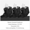 Pack of 2 Schuko Plugs, IP20 Schuko Plug for Indoor