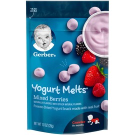 Gerber Yogurt Melts, Mixed Berries, 1 OZ (Pack of 2)