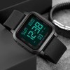 Men’s Digital Watch for Men, Stainless Steel Square Watches, Mens