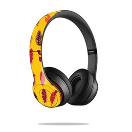 MightySkins Skin Compatible with Beats Solo2 Headphones – Feathers | Protective, Durable, and Unique Vinyl Decal wrap Cover | Easy to Apply, Remove, and Change Styles | Made in The USA