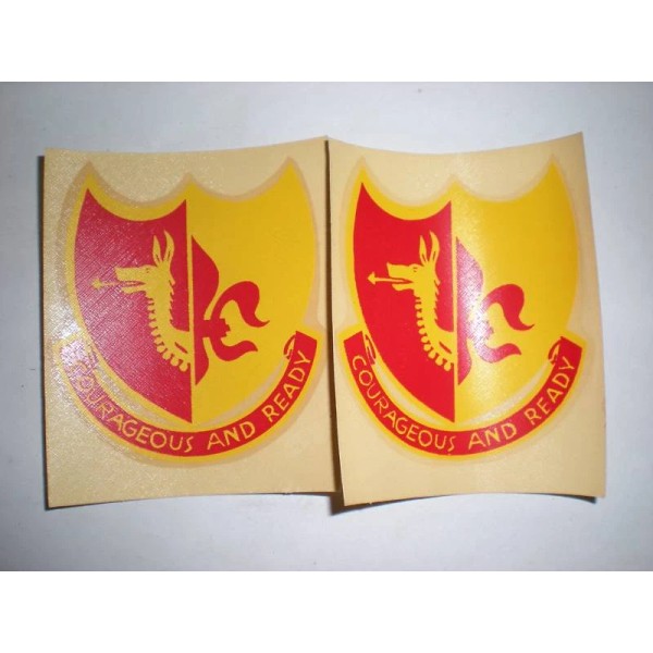 US ARMY - 137TH F.A. REGT - M1 HELMET DECALS