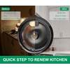 Purelux Electric Stove Drip Pans Replacement for Whirlpool and Kenmore