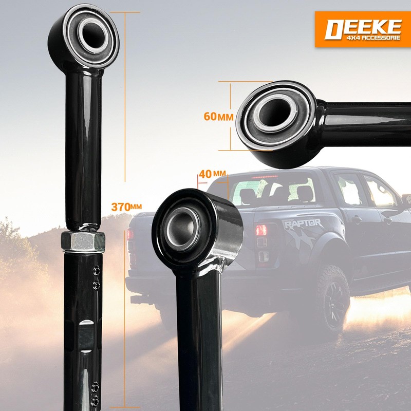 Front Adjustable Track Bar for 2-6” Lift - Fits 1999-2004
