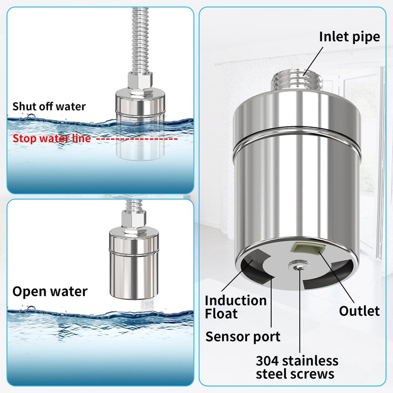 304 Stainless Steel Float Valve for Water Tank – Automatic