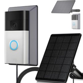 6W Ring Solar Charger Battery Doorbell is Only Compatible with Battery Doorbells (Type-C Port) Waterproof Continuous Solar Panels with 9.8Ft Charging Cable