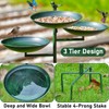 Aifeorzo 43" H Bird Baths for Outdoors, Free Standing Bird