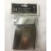 Silver Plastic Mini Fork- 24 count