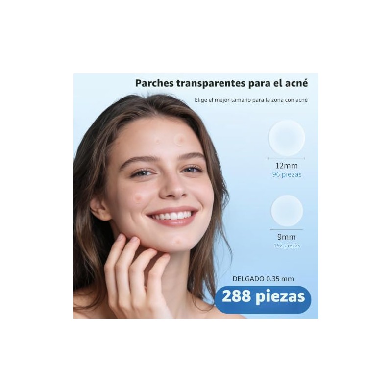 QUSTERE- Parches para granos en la cara, parches hidrocoloides para