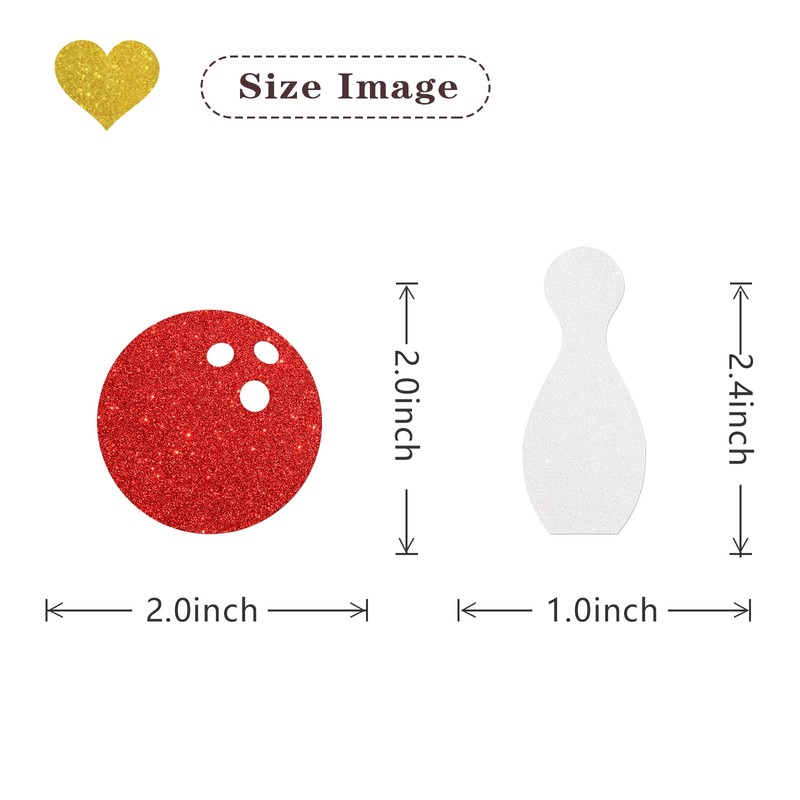 MonMon & Craft Cupcake Toppers, Bowling Theme - 24 Pcs