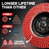EZARC Ceramic Flap Discs 60 Grit, 4 1/2 x 7/8-Inch