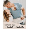 Hoppediz Elastic Baby Sling from Birth, Curry 4.60 m