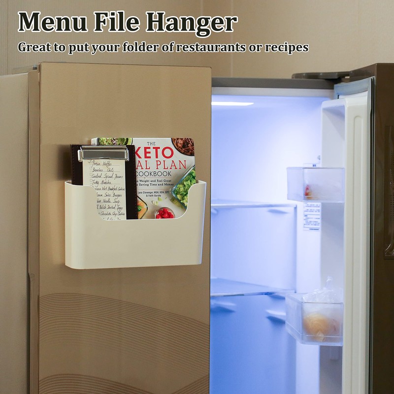 YOHOM No Drilling File Holder Wall Mails Magazines Organizer Adhesive