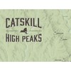 Catskill High Peaks Checklist 18x24 Poster (Sage)