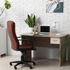 Simple Designs LD1077-WHT 16" Sleek Essentials Adjustable Metal Desk Task