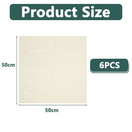 6 Pcs Muslin Cloths for Cooking，Cheese Cloth Cheese Cloths for Straining，Muslin Cloths for Straining, Cooking, Baking