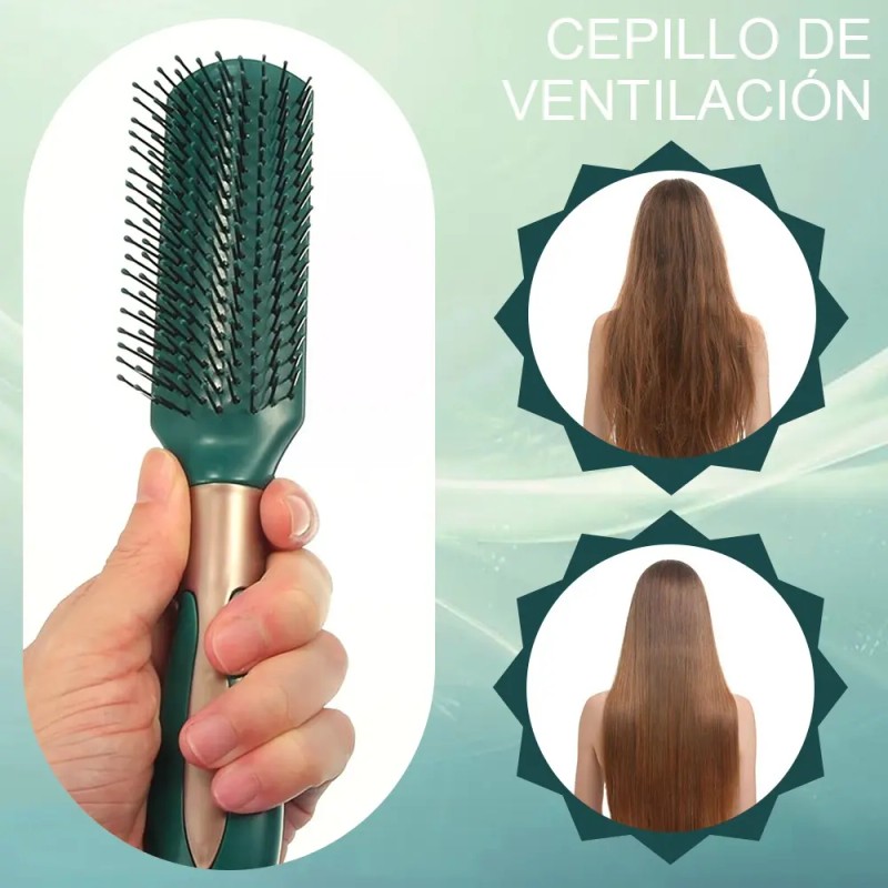 6 Piezas Herramientas De Peluquería Peine Redondo Para Peluq