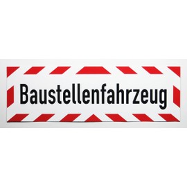 LOHOFOL Car Sticker Construction Vehicle Weatherproof and UV-Resistant Available in Various Sizes (65 x 20 cm)