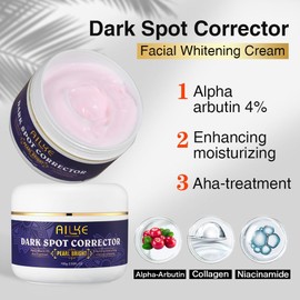 AILKE Dark Spot Corrector Pearl Bright Cream, Lightening Skin, Reduce Freckles, Melanin, Hyperpigmentation, Even Skin Tone, 100 ml (Pack of 5)