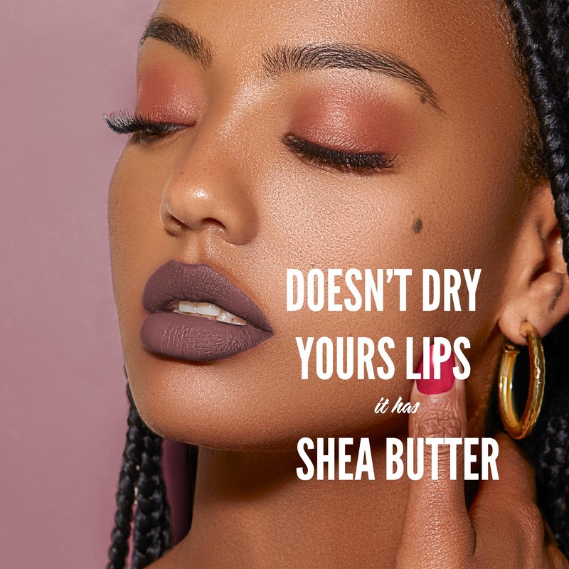 Mynena Old Mauve Liquid Matte Lipstick Long-Lasting Waterproof | Lightweight