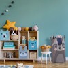 Relaxdays Childrens Storage Basket, Raccoon Design, Foldable, H 55 x