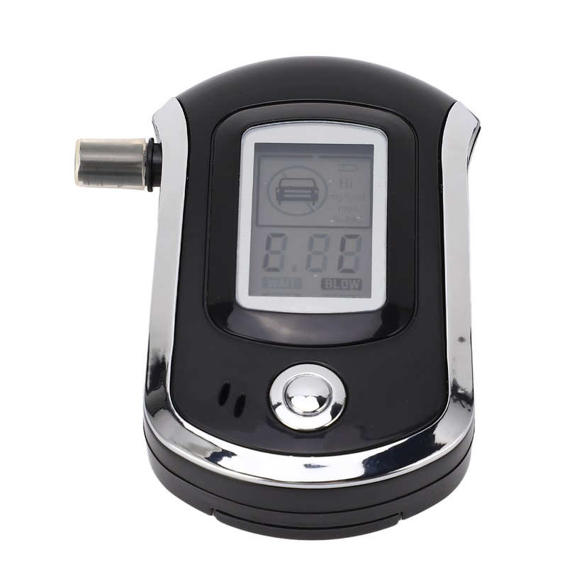 Digital Display Breath Tester Air Blowing Portable Drunk Detector with