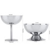 Raguso Stainless Steel Ice Cream Sundae Sorbet Vanilla Pudding Serving