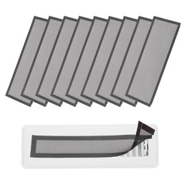 YOKIVE 10 Pcs Magnetic Floor Vent Covers, Floor Register Cover PVC Mesh Air Vent Screen Filters, Great for Home Floor, Wall, Ceiling, Catch Debris Hair Dust (Black, 13-Inch x 5-Inch)