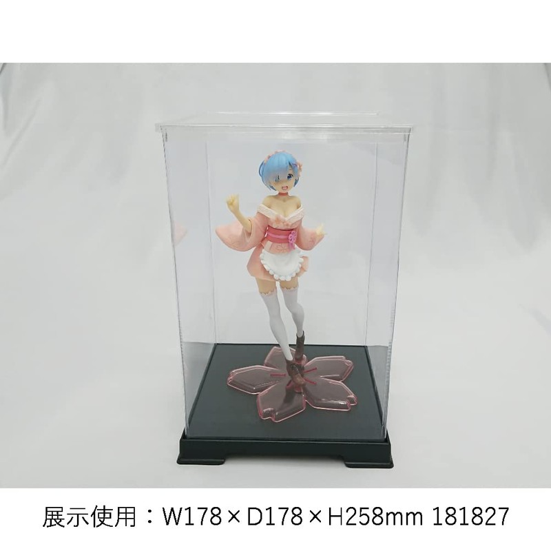 かしばこ商店 透明フィギュアケース 内寸 横幅26.8×奥行26.8×高さ25.8cm 272727