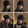 YiyiLai Knit Hat, Small Facial Effect, Large Size, Unisex, Basic