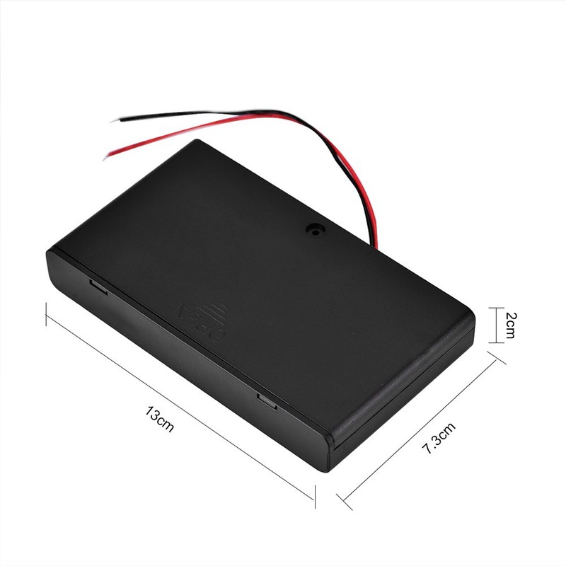 Zerone 12v Battery Pack, 8-Slot Battery Holder AA Battery Clip