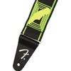 Fender® Neon Monogram Strap Nylon Guitar Strap 5 cm Green/Yellow