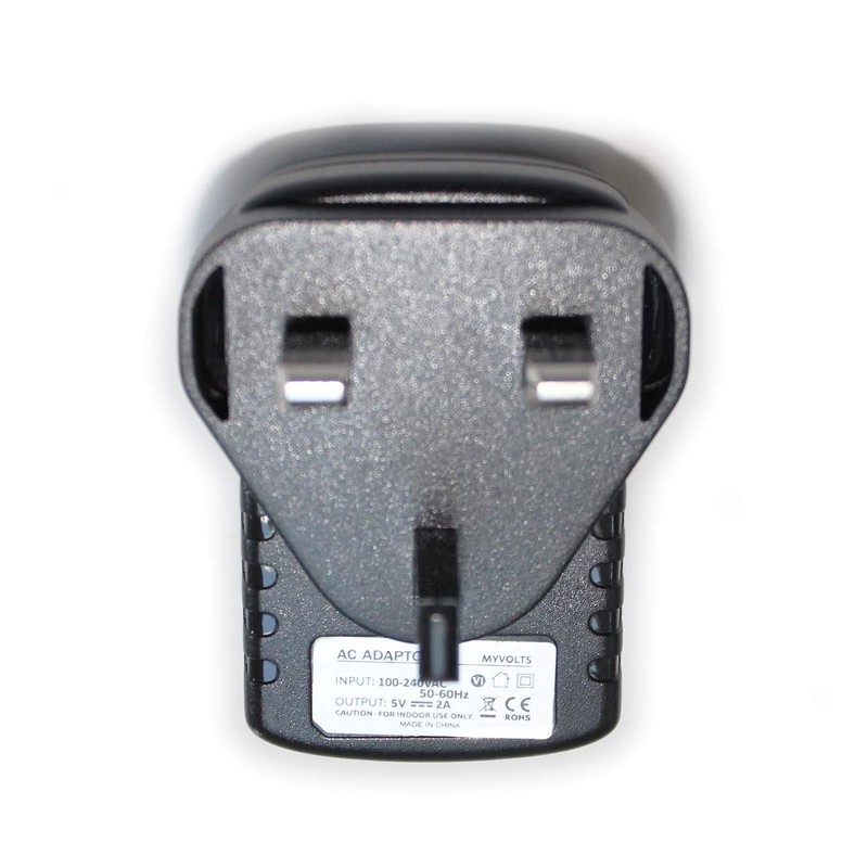 MyVolts 5V power supply adaptor compatible with Google Chromecast Media