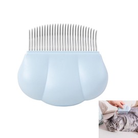 Flohkamm für Hunde & Katzen, Blaue Muschelform Läusekamm, Haustierpflege Kamm, Kann zur Haarentfernung Verwendet Werden zum Entfernen von Verwicklungen und Knoten