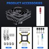 Low Profile CPU Cooler:75mm Height CPU Air Cooler 8 Heatpipes